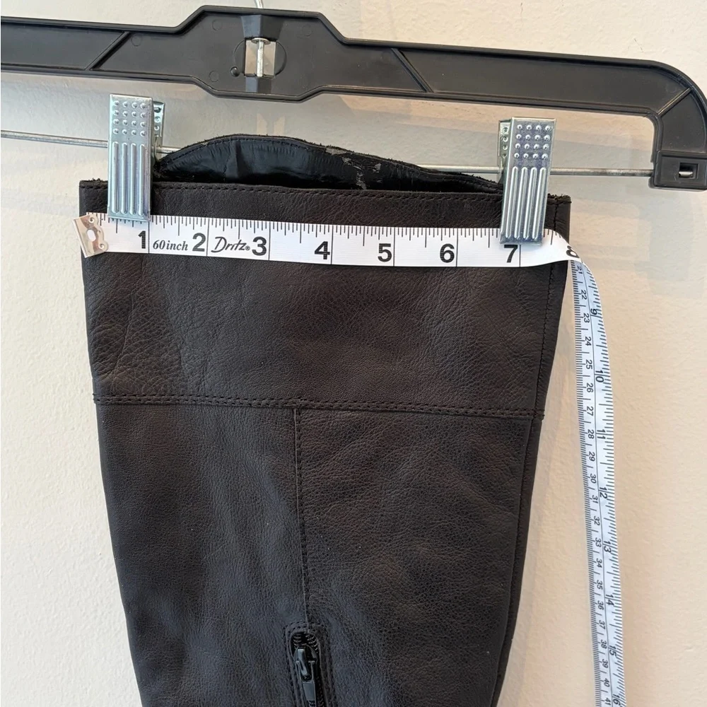 Nine West Black leather Over the Knee Boots tall woman's 9.5